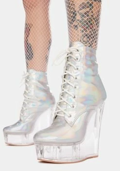 Lemon Drop By Privileged Silver Loyola Wedges