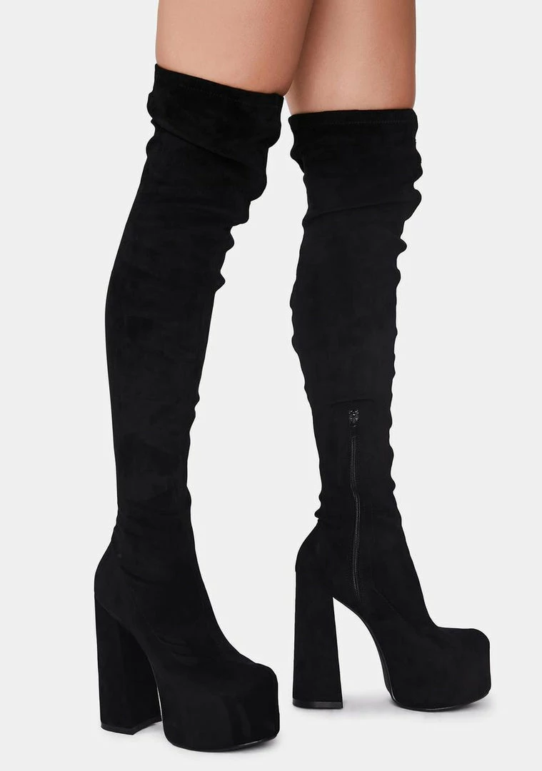 New π Lemon Drop By Privileged π₯Ύ Boots & Booties Black Suede Havasu Knee High π₯Ύ Boots π 3 Lemon Drop By Privileged Boots & Booties Black Suede Havasu Knee High Boots