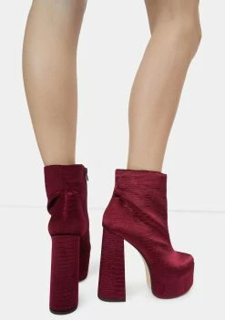 Best Pirce π₯ Lemon Drop By Privileged Burgundy Kareen Ankle π₯Ύ Boots Platforms βοΈ 8 Lemon Drop By Privileged Burgundy Kareen Ankle Boots Platforms