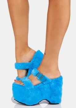 Lemon Drop By Privileged Blue Sonrisa Platform Sandals