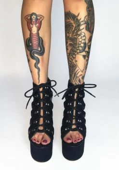 Lemon Drop By Privileged Platforms Mallory Platform Heels