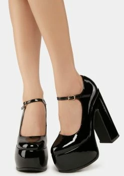Buy π Lemon Drop By Privileged Black Tamsin Platform π Heels π 7 Lemon Drop By Privileged Black Tamsin Platform Heels