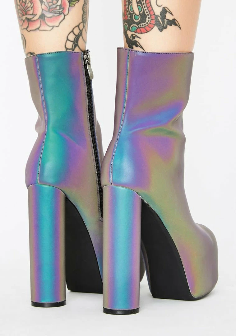 Best reviews of ✨ Lemon Drop By Privileged Act Up Reflective Platform 🥾 Boots ⌛ 4 Lemon Drop By Privileged Act Up Reflective Platform Boots