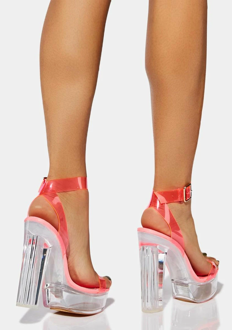 Top 10 βοΈ Lemon Drop By Privileged Hot Pink Hoko Clear Platform π Heels π₯ 4 Lemon Drop By Privileged Hot Pink Hoko Clear Platform Heels