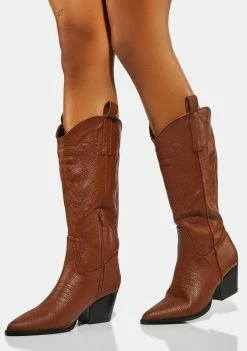 Lemon Drop By Privileged Mocha Late Last Night Cowboy Boots