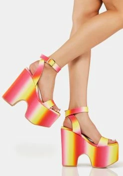 Lemon Drop By Privileged Ariyah Platform Heels