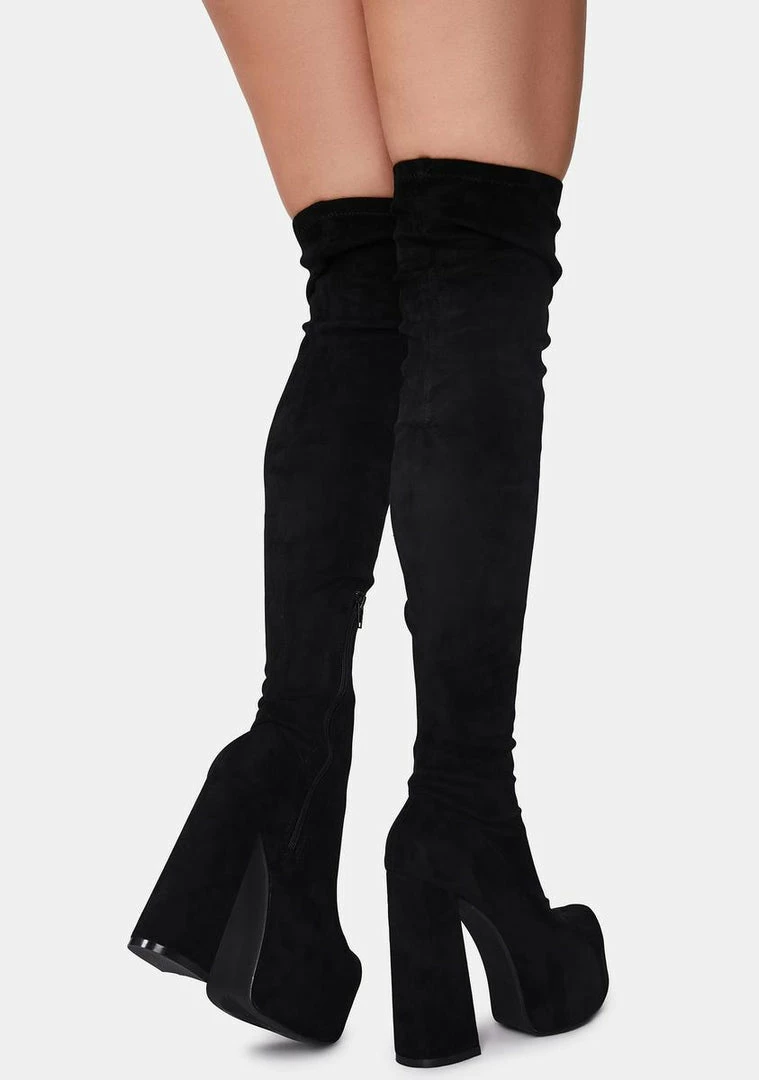New π Lemon Drop By Privileged π₯Ύ Boots & Booties Black Suede Havasu Knee High π₯Ύ Boots π 4 Lemon Drop By Privileged Boots & Booties Black Suede Havasu Knee High Boots