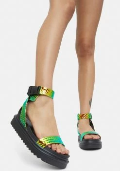 Lemon Drop By Privileged Kassandra Gladiator Sandals