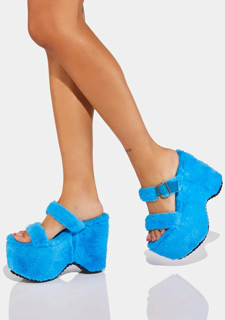 Outlet π₯ Lemon Drop By Privileged Blue Sonrisa Platform π©΄ Sandals β 1 Lemon Drop By Privileged Blue Sonrisa Platform Sandals