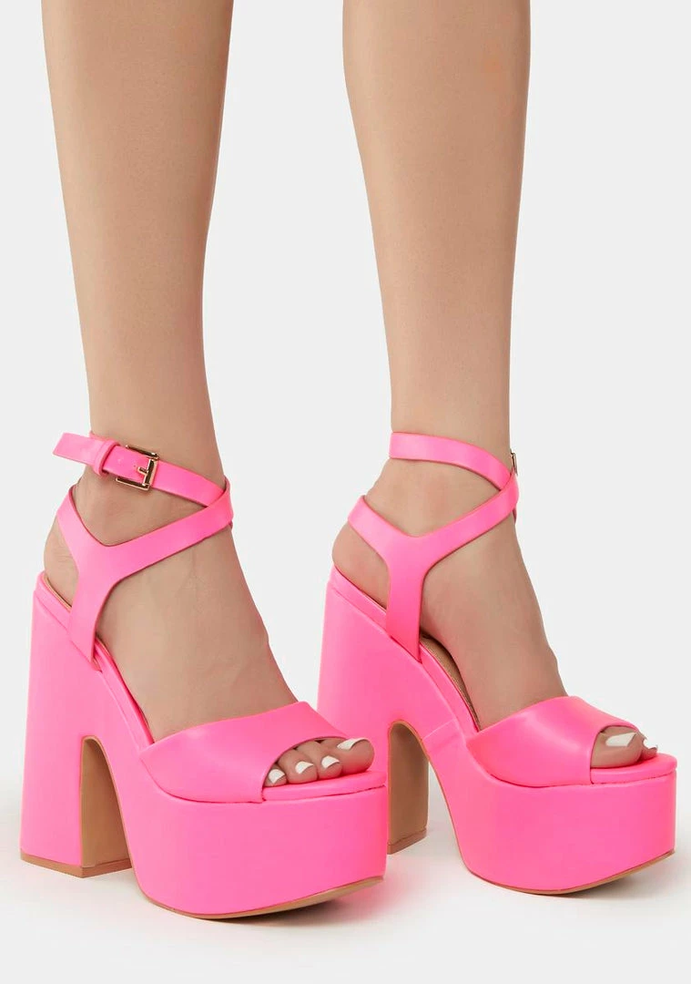 Promo β¨ Lemon Drop By Privileged Fuchsia Taga Platform π Heels π₯ 1 Lemon Drop By Privileged Fuchsia Taga Platform Heels