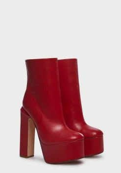 Cheap β Lemon Drop By Privileged Red Litten Platform π₯Ύ Boots π 6 Lemon Drop By Privileged Red Litten Platform Boots