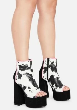 Wholesale π Lemon Drop By Privileged Cow Print Cacie Platform π Heels Platforms β¨ 7 Lemon Drop By Privileged Cow Print Cacie Platform Heels Platforms