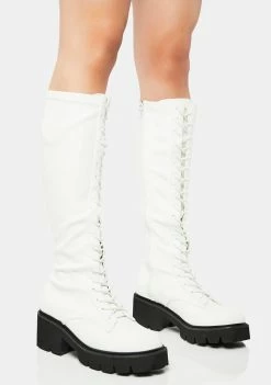Flash Sale π Lemon Drop By Privileged Knee High π₯Ύ Boots White Bobbi Knee-High π₯Ύ Boots π₯ 7 Lemon Drop By Privileged Knee High Boots White Bobbi Knee-High Boots