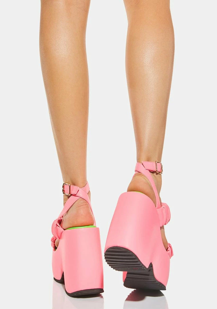 Flash Sale π Lemon Drop By Privileged Pink Egey Platform π©΄ Sandals π― 4 Lemon Drop By Privileged Pink Egey Platform Sandals