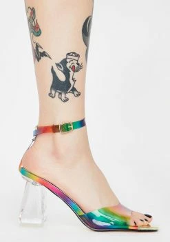 Lemon Drop By Privileged Rainbow Briela Clear Heels