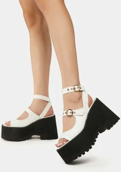 Lemon Drop By Privileged Gessie Platform Sandals