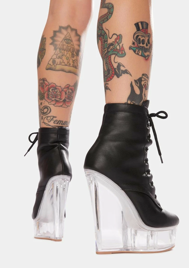 New π Lemon Drop By Privileged Black Loyola Wedges β 4 Lemon Drop By Privileged Black Loyola Wedges