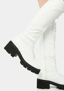 Flash Sale π Lemon Drop By Privileged Knee High π₯Ύ Boots White Bobbi Knee-High π₯Ύ Boots π₯ 8 Lemon Drop By Privileged Knee High Boots White Bobbi Knee-High Boots