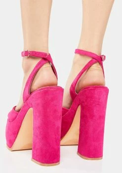 Discount π Lemon Drop By Privileged Fuchsia Vadin Platform π Heels β¨ 8 Lemon Drop By Privileged Fuchsia Vadin Platform Heels