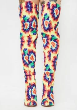 Lemon Drop By Privileged Boots & Booties Kimba Tie Dye Boots