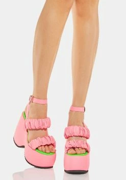 Flash Sale π Lemon Drop By Privileged Pink Egey Platform π©΄ Sandals π― 6 Lemon Drop By Privileged Pink Egey Platform Sandals