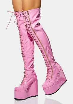 Lemon Drop By Privileged Pink Neal Platform Boots