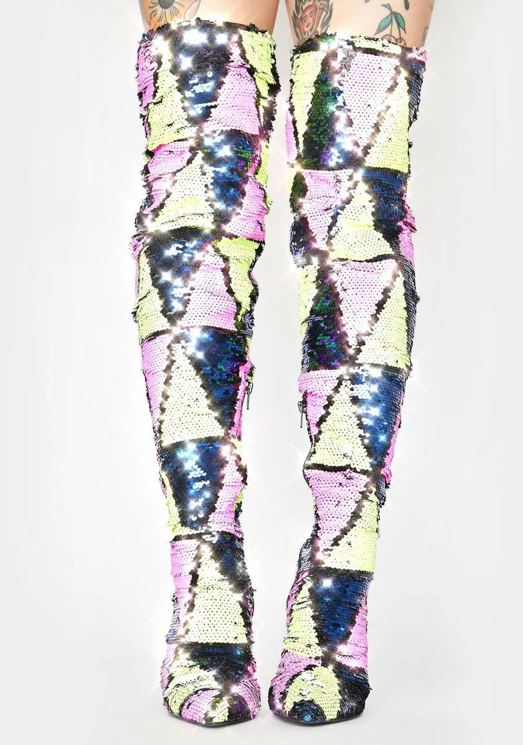 Hot Sale 👍 Lemon Drop By Privileged Yasmania Thigh High 🥾 Boots 💯 3 Lemon Drop By Privileged Yasmania Thigh High Boots