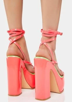 Flash Sale π Lemon Drop By Privileged Drift Patent Platform π Heels π 9 Lemon Drop By Privileged Drift Patent Platform Heels