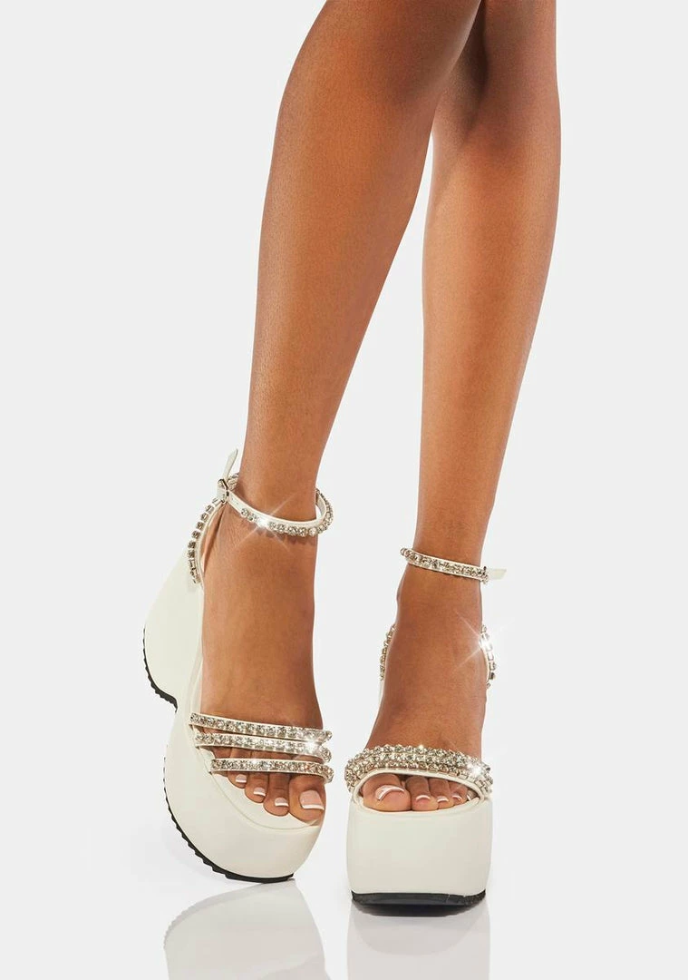 Outlet π Lemon Drop By Privileged White Ramsey Platform π Heels π€© 5 Lemon Drop By Privileged White Ramsey Platform Heels