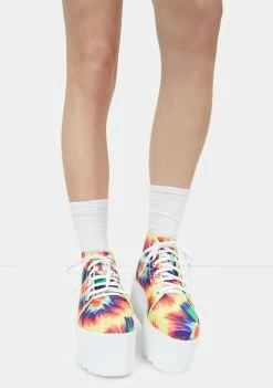 Cheap β Lemon Drop By Privileged Platforms Barletta Tie Dye Platform π Sneakers π 6 Lemon Drop By Privileged Platforms Barletta Tie Dye Platform Sneakers