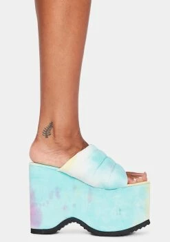 Lemon Drop By Privileged Manolya Platform Sandals Platforms