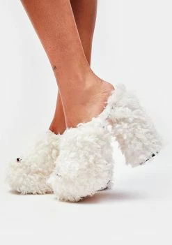 Lemon Drop By Privileged White Archie Slip On Heels