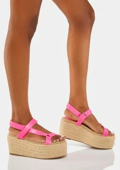 Lemon Drop By Privileged William Platform Sandals