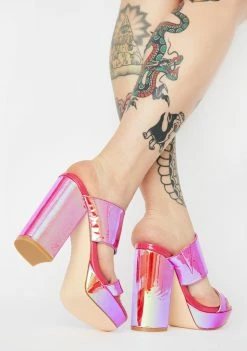 Cheap π Lemon Drop By Privileged Adalla Iridescent π Heels π 7 Lemon Drop By Privileged Adalla Iridescent Heels