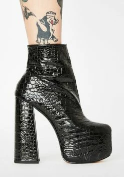Lemon Drop By Privileged Black Genna Platform Boots