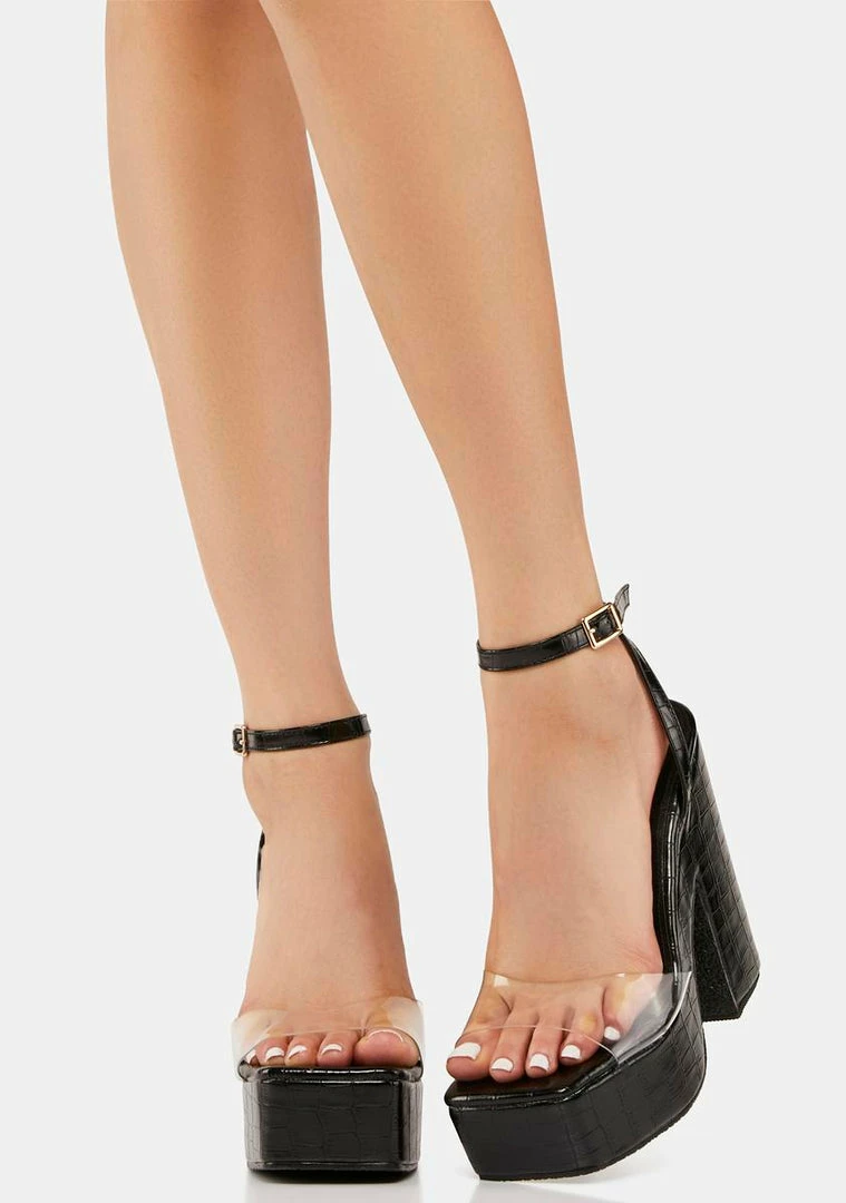 Deals π Lemon Drop By Privileged Clear π Heels Hadley Platform π Heels π 3 Lemon Drop By Privileged Clear Heels Hadley Platform Heels