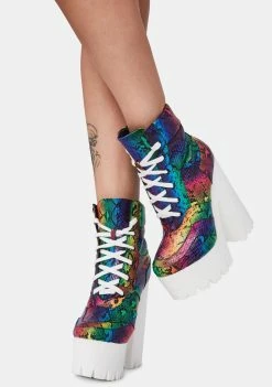 Promo π€© Lemon Drop By Privileged Rainbow Uileam Platform π₯Ύ Boots π₯° 6 Lemon Drop By Privileged Rainbow Uileam Platform Boots