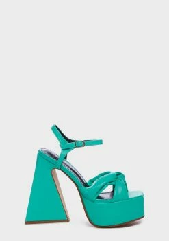 Lemon Drop By Privileged Mint Hiner Platform Heels Platforms