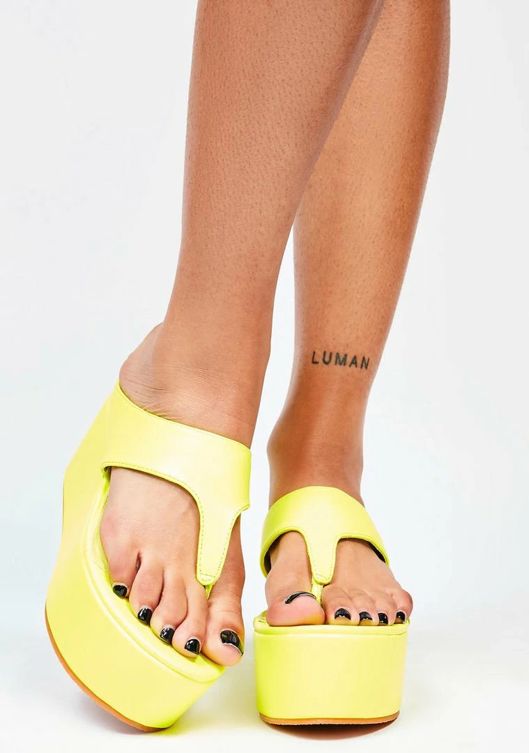 Best reviews of βοΈ Lemon Drop By Privileged Elexi Platform π©΄ Sandals Platforms π 3 Lemon Drop By Privileged Elexi Platform Sandals Platforms