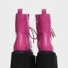 Lemon Drop By Privileged Fuchsia Cornelia Platform Boots Combat Boots