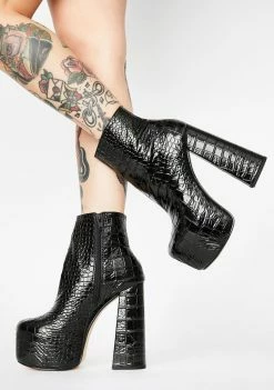 Lemon Drop By Privileged Black Genna Platform Boots