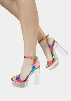 Lemon Drop By Privileged Rainbow Turino Platform Heels