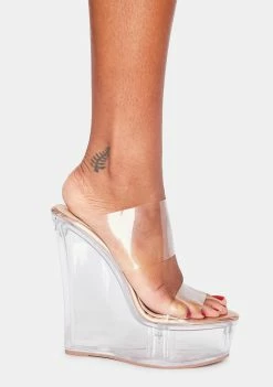 Lemon Drop By Privileged Poper Clear Wedges