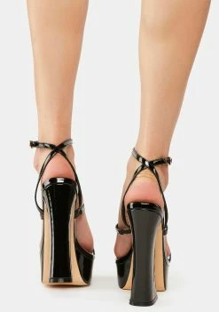 Budget β Lemon Drop By Privileged Black Howler Platform π Heels π 8 Lemon Drop By Privileged Black Howler Platform Heels