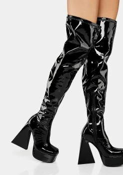 Lemon Drop By Privileged Ginsburg Thigh-High Platform Boots