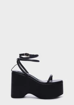 Lemon Drop By Privileged Iversen Platform Sandals Platforms