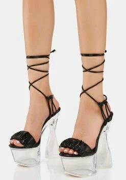 Coupon π Lemon Drop By Privileged Black Inez Platform π Heels π 8 Lemon Drop By Privileged Black Inez Platform Heels