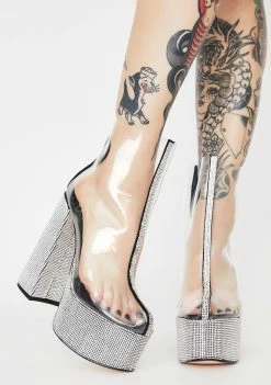 Best reviews of π Lemon Drop By Privileged Platforms Black Brandie Rhinestone π Heels π 6 Lemon Drop By Privileged Platforms Black Brandie Rhinestone Heels