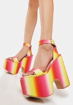 Lemon Drop By Privileged Ariyah Platform Heels