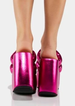 Hot Sale π Lemon Drop By Privileged Fuchsia Winter Platform π©΄ Sandals βοΈ 7 Lemon Drop By Privileged Fuchsia Winter Platform Sandals